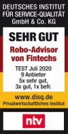 NTV 07/2020 - Roboto Advisor von Fintechs - Sehr gut